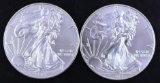 Group of (2) 2014 American Silver Eagle 1oz.