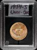 1954 S Washington Carver Commemorative Silver Half Dollar.