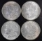 Group of (4) 1921 P Morgan Silver Dollars.