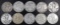 Group of (10) Walking Liberty Silver Half Dollars.