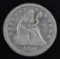 1856 P Seated Liberty Silver Quarter.