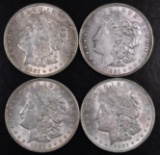 Group of (4) 1921 P Morgan Silver Dollars.