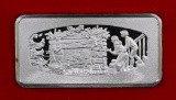 Franklin Mint Christmas 1978 Sterling Silver Ingot / Bar.