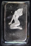 Marilyn Adult Art Bar 1oz. .999 Fine Silver Ingot / Bar.