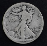 1916 D Walking Liberty Silver Half Dollar.