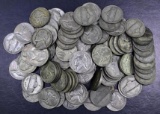 Group of (100) Jefferson Silver War Nickels.