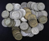 Group of (100) Roosevelt Silver Dimes.