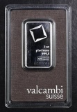 Valcambi Suisse 1oz. Platinum Ingot / Bar.