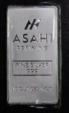 Asahi Refining 10oz. .999 Fine Silver Ingot / Bar.