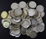 Group of (100) Roosevelt Silver Dimes.