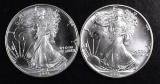 Group of (2) 1991 American Silver Eagle 1oz.
