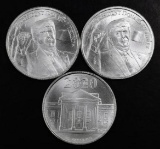 Group of (3) 2020 Donald Trump 1oz. .9999 Fine Silver Rounds.