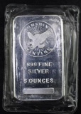 Sunshine Mint 5oz. .999 Fine Silver Ingot / Bar.