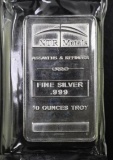 NTR Metals 10oz. .999 Fine Silver Ingot / Bar.