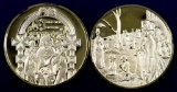 Group of (2) Franklin Mint Greatest Masterpiece Solid Sterling Silver / 24K Gold Plated.