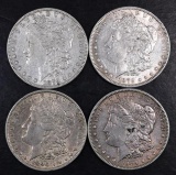 Group of (4) Morgan Silver Dollars.