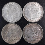 Group of (4) Morgan Silver Dollars.