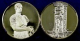 Group of (2) Franklin Mint Greatest Masterpiece Solid Sterling Silver / 24K Gold Plated.