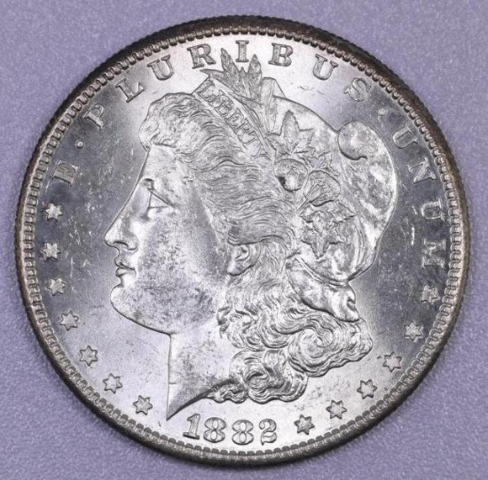 1882 S Morgan Silver Dollar.