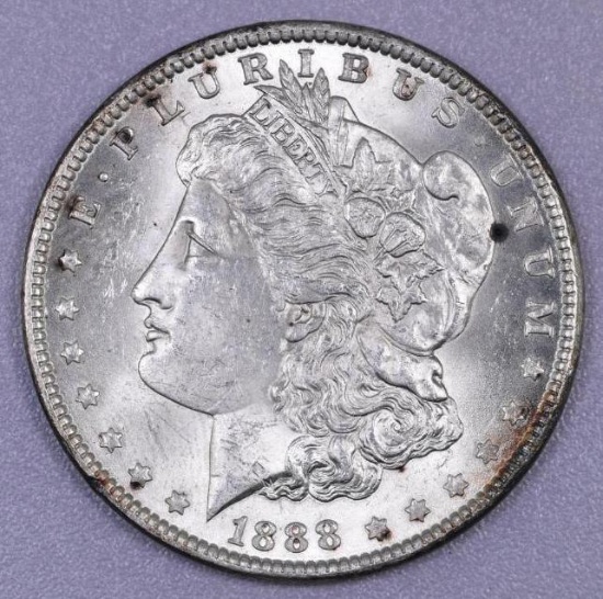1888 O Morgan Silver Dollar.