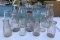 Group of 15 : Vintage Glass Milk Bottles