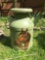 Vintage Milk Can with Horse Head Picture