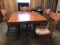 Antique Oak Table w/ 4 pressed chairs