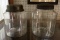 Group of 2 : Antique Clear Glass Pantry Jars