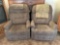 Set of 2 : Brown Recliners