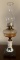 Antique Oil Lamp w/ Milk Glass Base