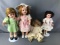 Group of 4 : Vintage Composition Dolls