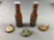 5 Piece Group : Vintage Bottle Caps + Miniature Beer Bottle Shakers