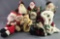 Group of 10 : Santa Figurines/Plush