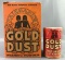 Lot of 2 Vintage Containers : Fairbanks Gold Dust Washing Powder and Scouring Cleanser