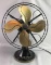 Antique Emerson Oscillating Brass Blade Fan