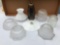 Group of 14 : Assorted Vintage Glass Shades