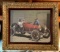 Antique Racing Car : Framed Print on Canvas