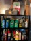 Shelf Lot of Miscellaneous Automotive Fluids and more