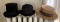 Group of 3 : Antique Hats