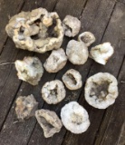 Group of 13 Geodes