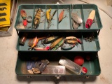 Vintage Tackle Box w/ Lures and more