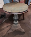 Antique Piano Stool w/ Cast Iron Base