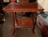 Antique Quarter Sawn Oak Lamp Table