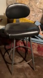 Vintage Industrial Metal Stool