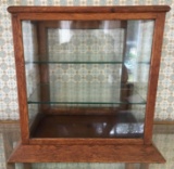 Small Antique 3 Shelf Display Cabinet