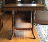 Antique Ornate Lamp Table