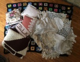 Group of Crochet Blankets and more