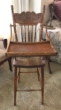 Antique Wooden High Chair