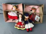 Group of 4 : Vintage Madame Alexander and Ginny Dolls