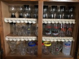 Cabinet Lot of Glasses